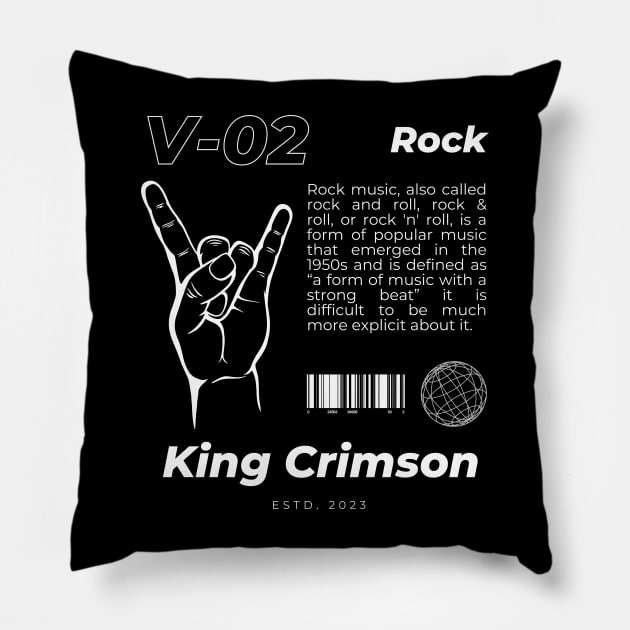 V02 Style King Crimson Vintage Pillow by more style brother