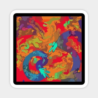 Abstract Dragon Magnet