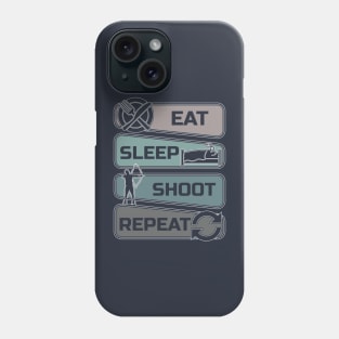 Eat Sleep Shoot Repeat Phone Case