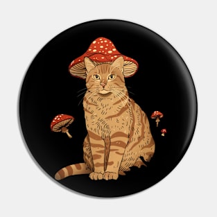 Cottagecore Aesthetic Cat Streams Pin