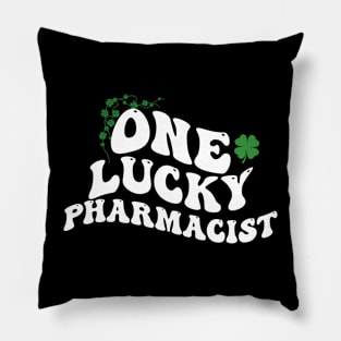 One Lucky Pharmacist , St patrick's Day Pillow