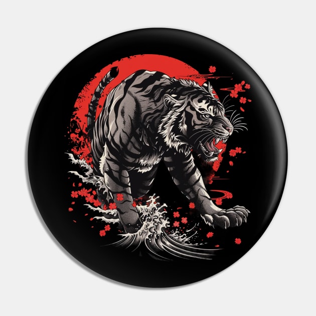 Tiger Jungle Jaunts Pin by Zombie Girlshop