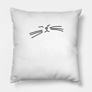 Minimal Cat Animals Doodle Pillow