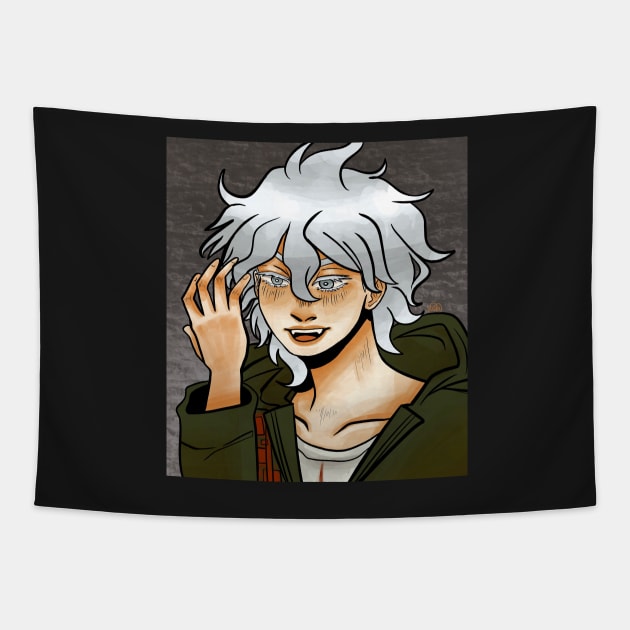 Nagito Komaeda Day Tapestry by supernovart61