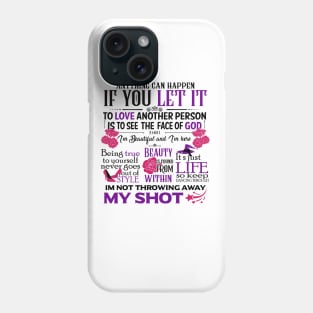 Broadway Motivational Quotes Phone Case