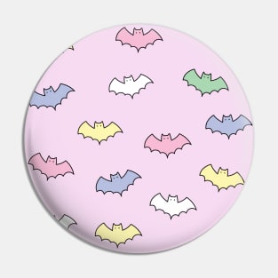 Colorful Bat pattern Pin