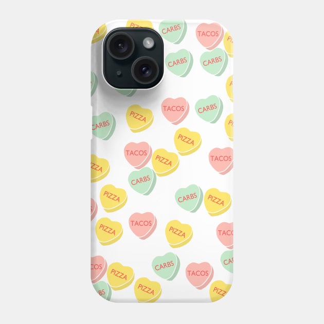 Funny Conversation Hearts Candy Phone Case by kapotka