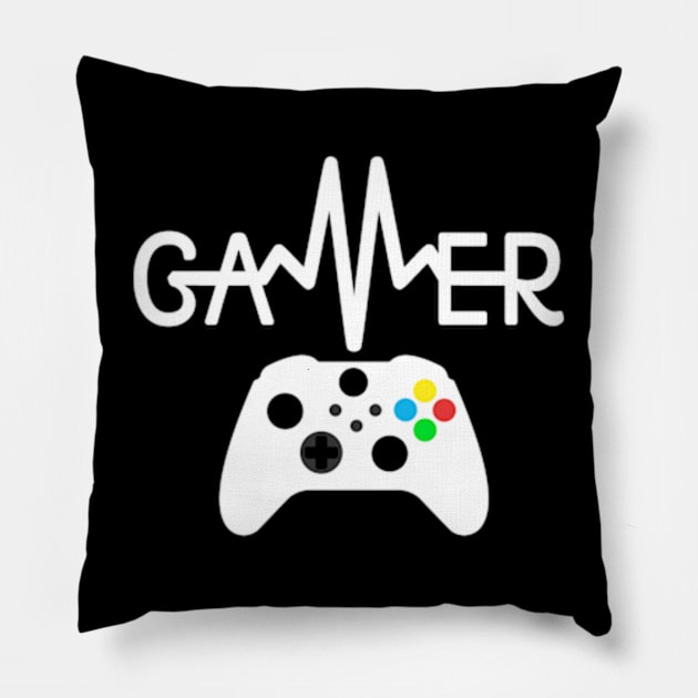 Gamer Heartbeat Alt Pillow by Gamers Gear