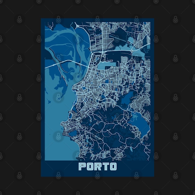 Porto - Portugal Peace City Map by tienstencil