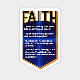 Faith v2 blue Magnet