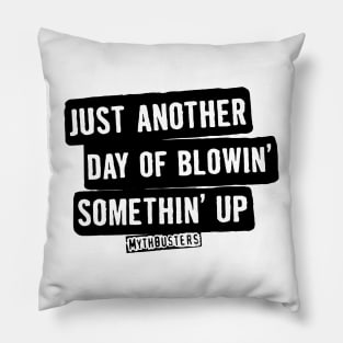 MythBusters Just another day of blowin somethin up Pillow