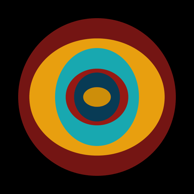 Pop Mod Circles #7 by n23tees