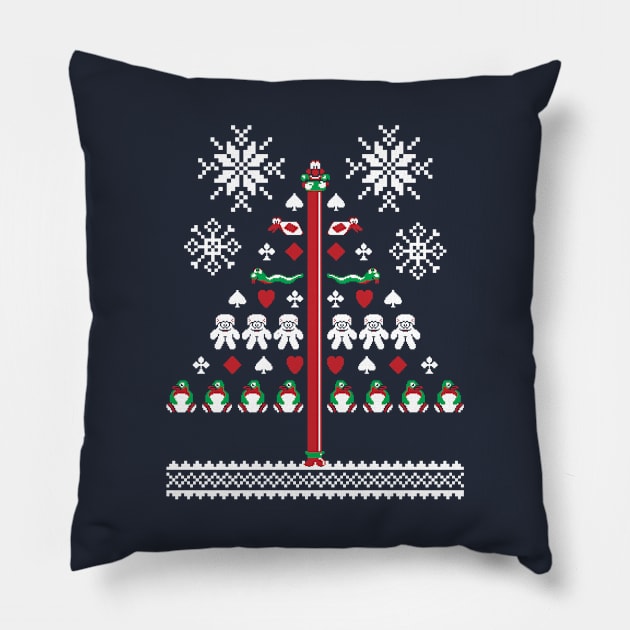 Cod Rest Ye Merry Gentlemen - Ugly Sweater, Christmas Sweater & Holiday Sweater Pillow by RetroReview