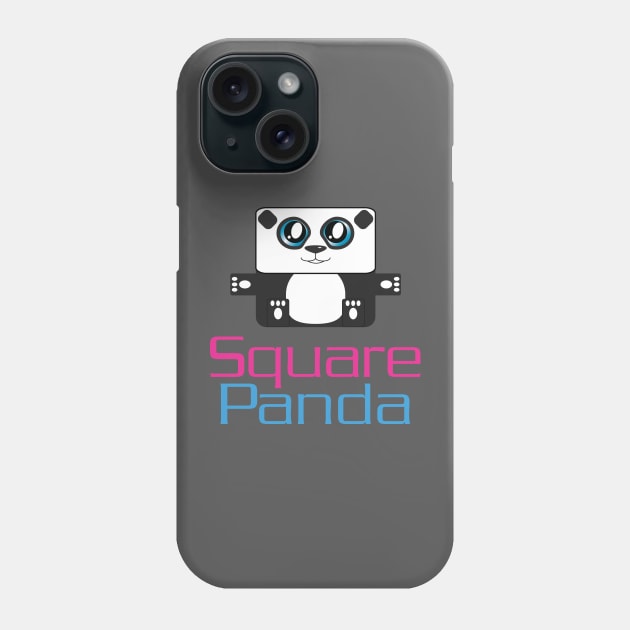 Square Panda Phone Case by shapix