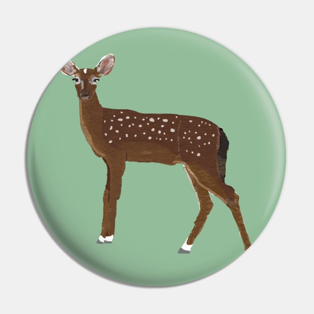 Spotted Deer Pin by ahadden