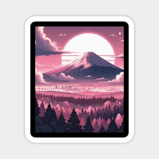 Mount Fuji - Anime Art Magnet