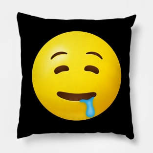 Drooling face emoji Pillow