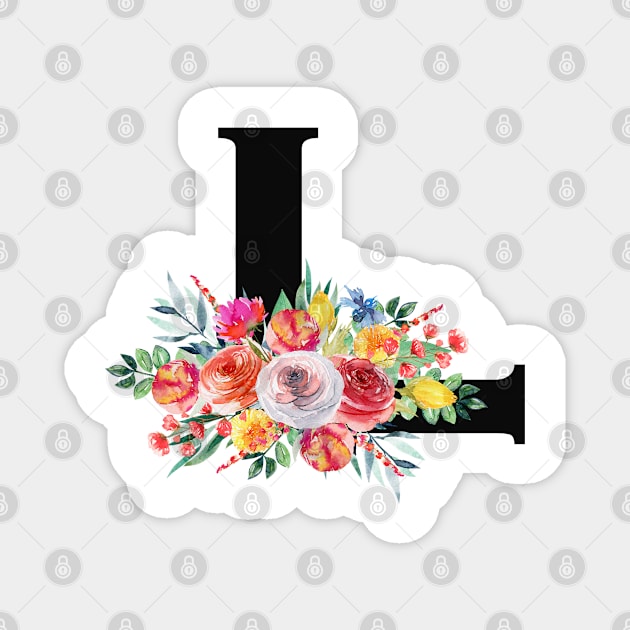 L monogram letter. L initial Magnet by NeedsFulfilled