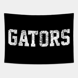 Gators School Sports Fan Team Spirit Mascot Heart Tapestry