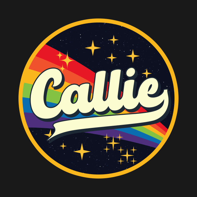 Callie // Rainbow In Space Vintage Style by LMW Art