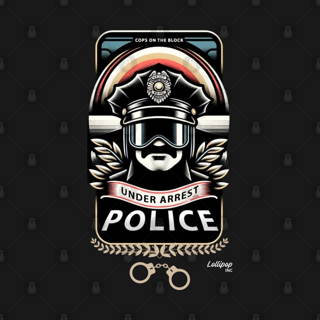 Retro Futuristic Badge of Honor: 70's Police Tribute - Funny Vintage Style by LollipopINC