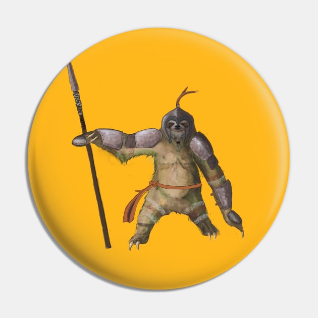 Battle sloth Pin by Fox_Flood