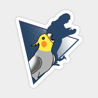 comic t-rex cockatiel Magnet