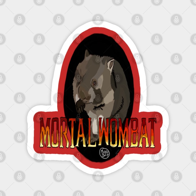 Mortal Wombat Magnet by Materiaboitv