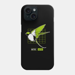 Bird in Glitch Phone Case