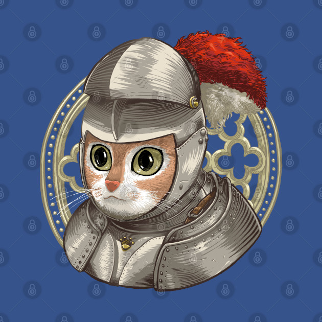 Disover Claus The Knight - Cat - T-Shirt