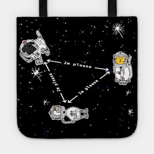 Space Crew 2420 Funny Quarantine Quotes Social Distancing 2m Tote