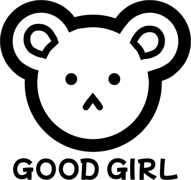 Good girl, cute bear Kids T-Shirt by PetitCandy