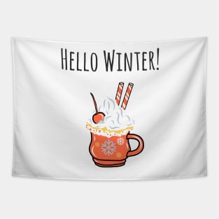 Hello Winter Holiday Tapestry