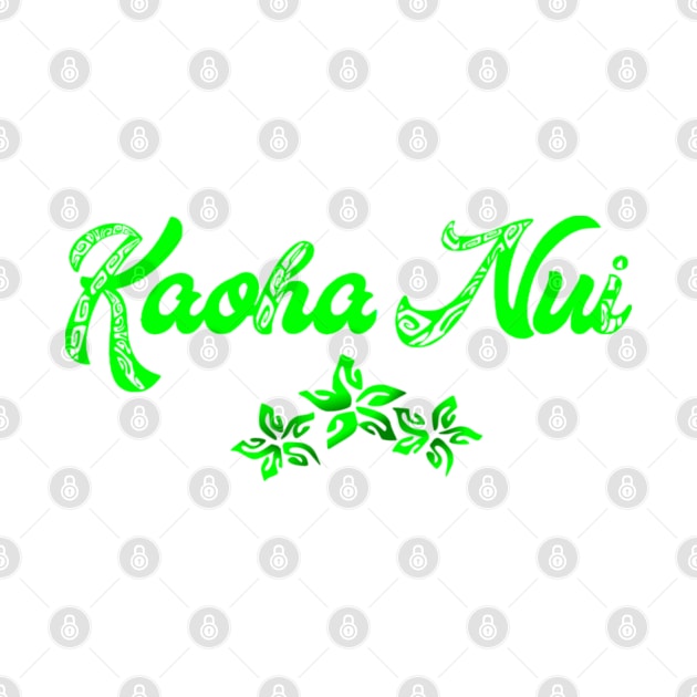 KAOHA NUI (Green) by Nesian TAHITI