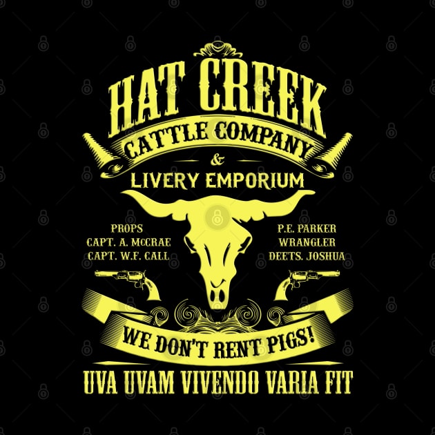Hat Creek Cattle Company by AwesomeTshirts