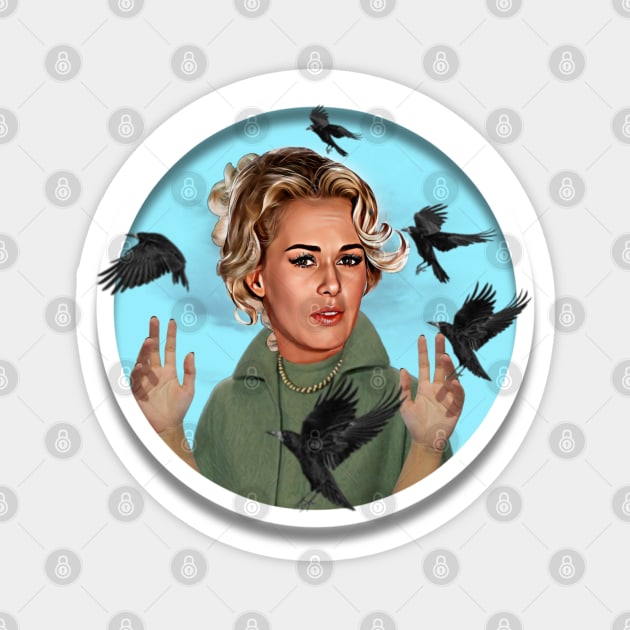 The Birds - Tippi Hedren Magnet by Zbornak Designs