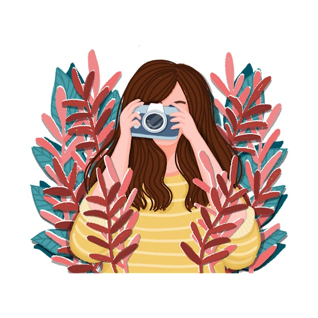 girl with camera photography by supernovart