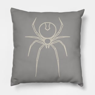Simply Spooky Collection - Spider - Ghost Grey and Bone White Pillow