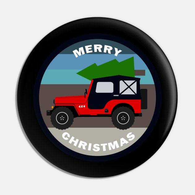 [JEEP] Driving Home for Christmas Pin by sojeepgirl