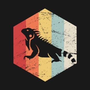 Retro Vintage Iguana Lizard Icon T-Shirt