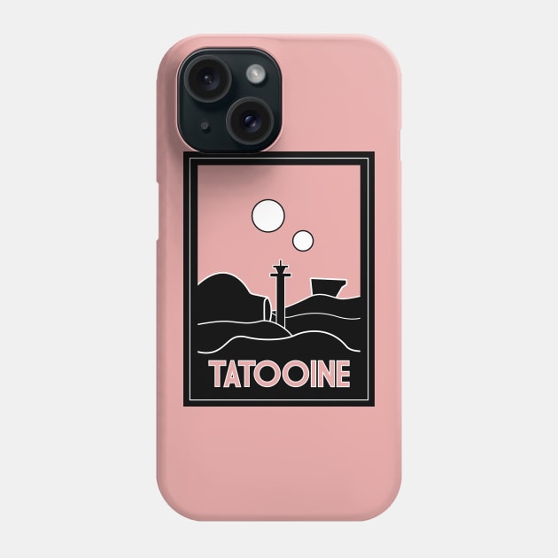 Tatooine Art Deco Phone Case by Karthonic