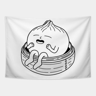 Happy Xiao Long Bao Minimalist Tapestry