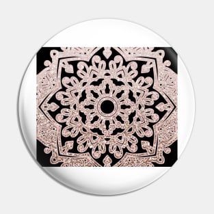 Glam dark rose mandala Pin