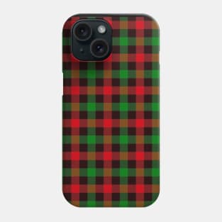 Red Green and Black Tartan Plaid Phone Case