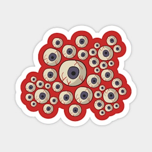 EYEBALL CLUSTER - COLLECTION OF STARING EYE BALLS Magnet