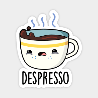 Depresso Cute Sad Espresso Coffee Pun Magnet