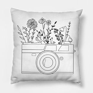 Wildflowers Camera Pillow