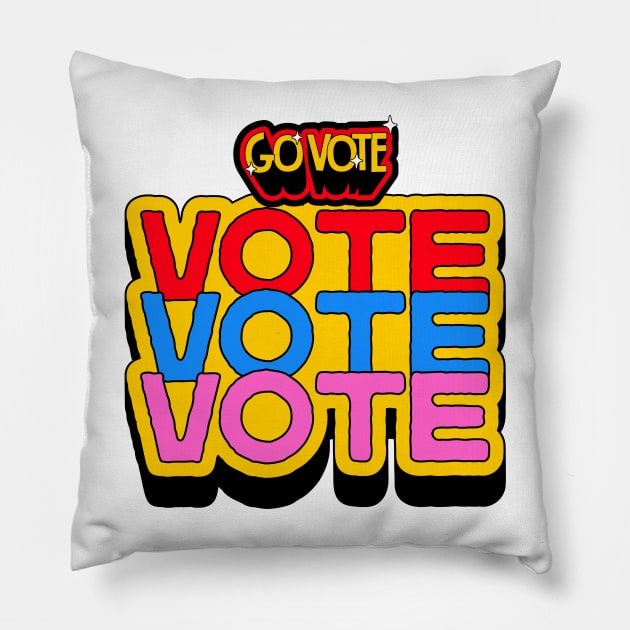 Vote-Ruthless Pillow by Myartstor 