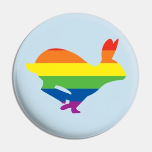 Pride Animals- Gay Rabbit Pin