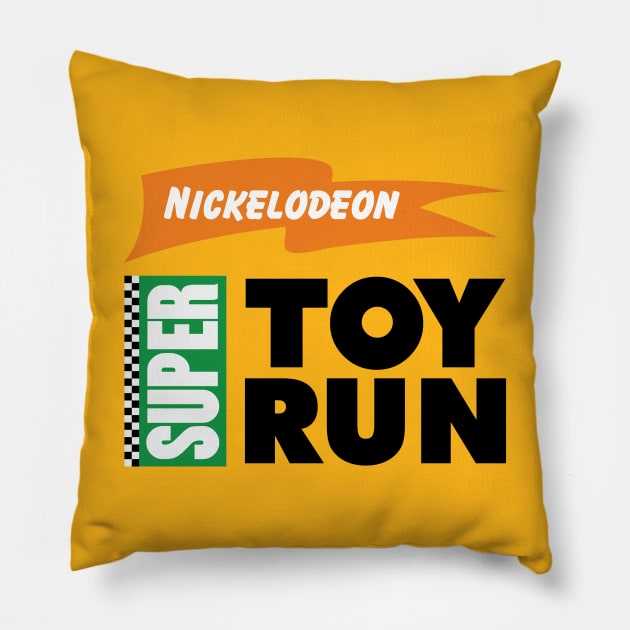 Super Toy Run Pillow by old_school_designs